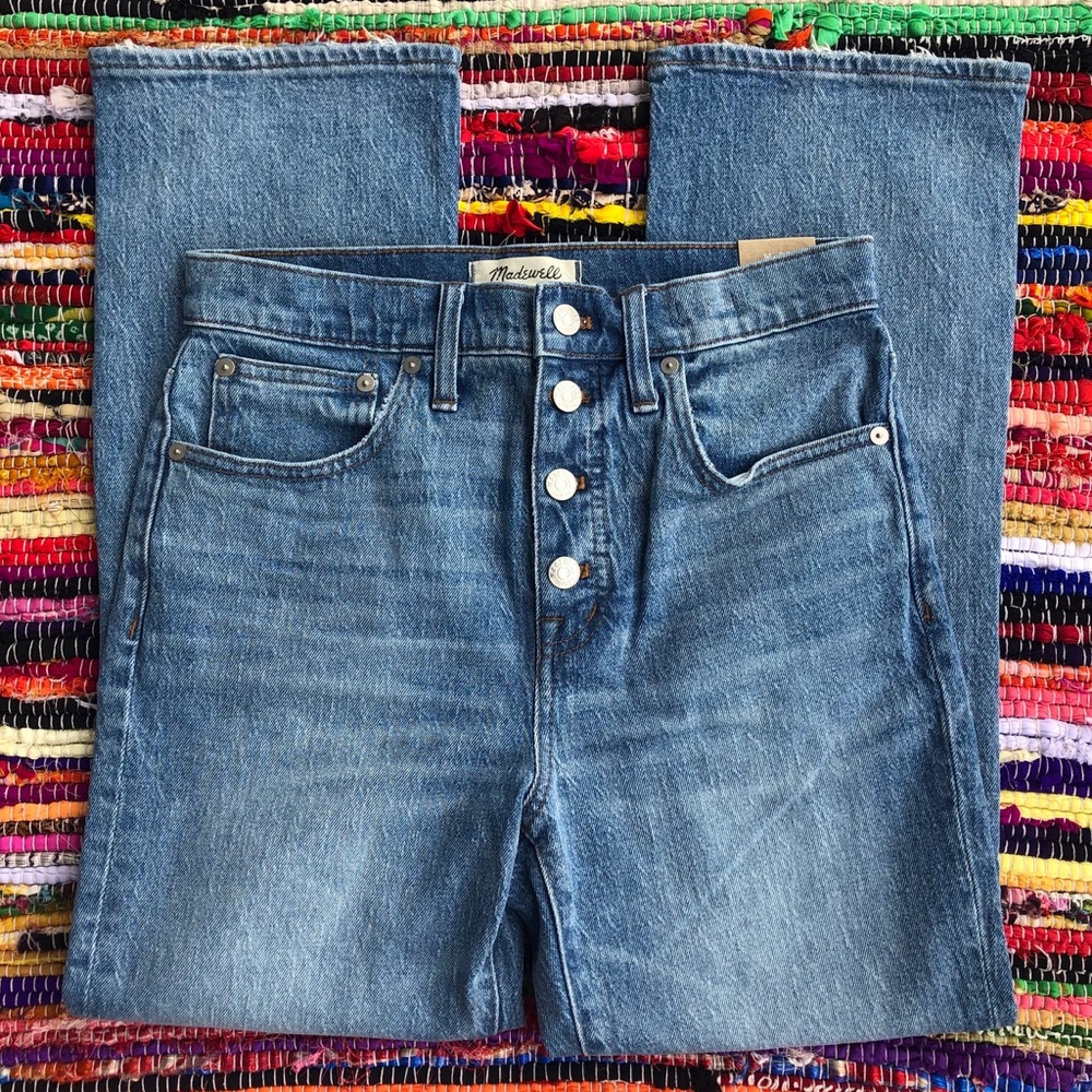 NWT Madewell Cali Demi boot Burton fly ankle jean